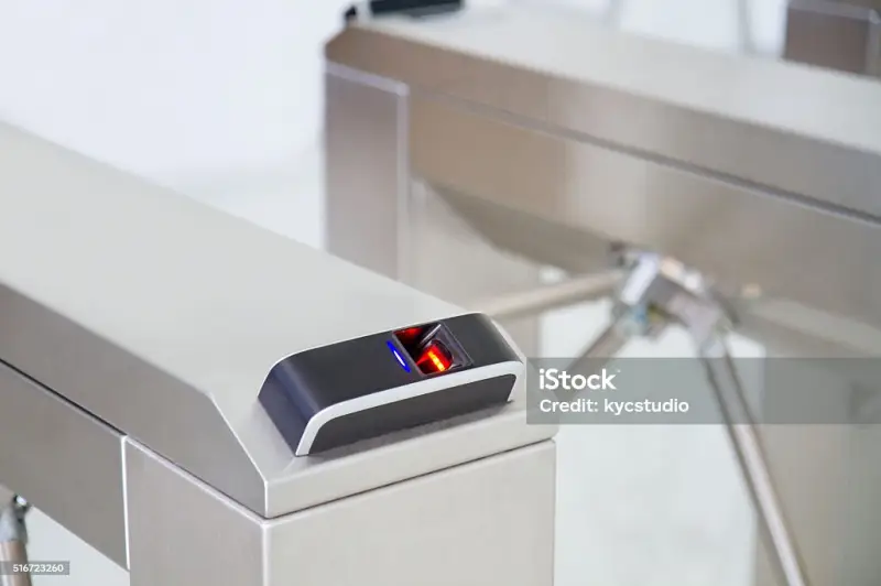 Imagem ilustrativa de Catraca eletrônica com biometria